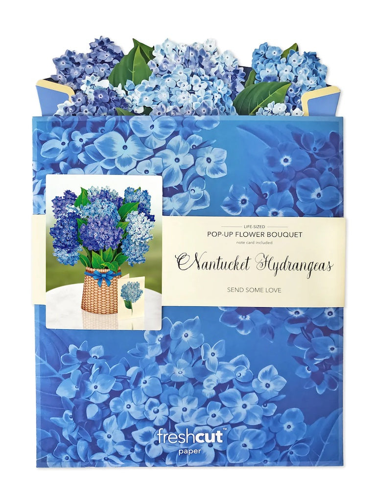 Paper Bouquet- Nantucket Hydrangeas