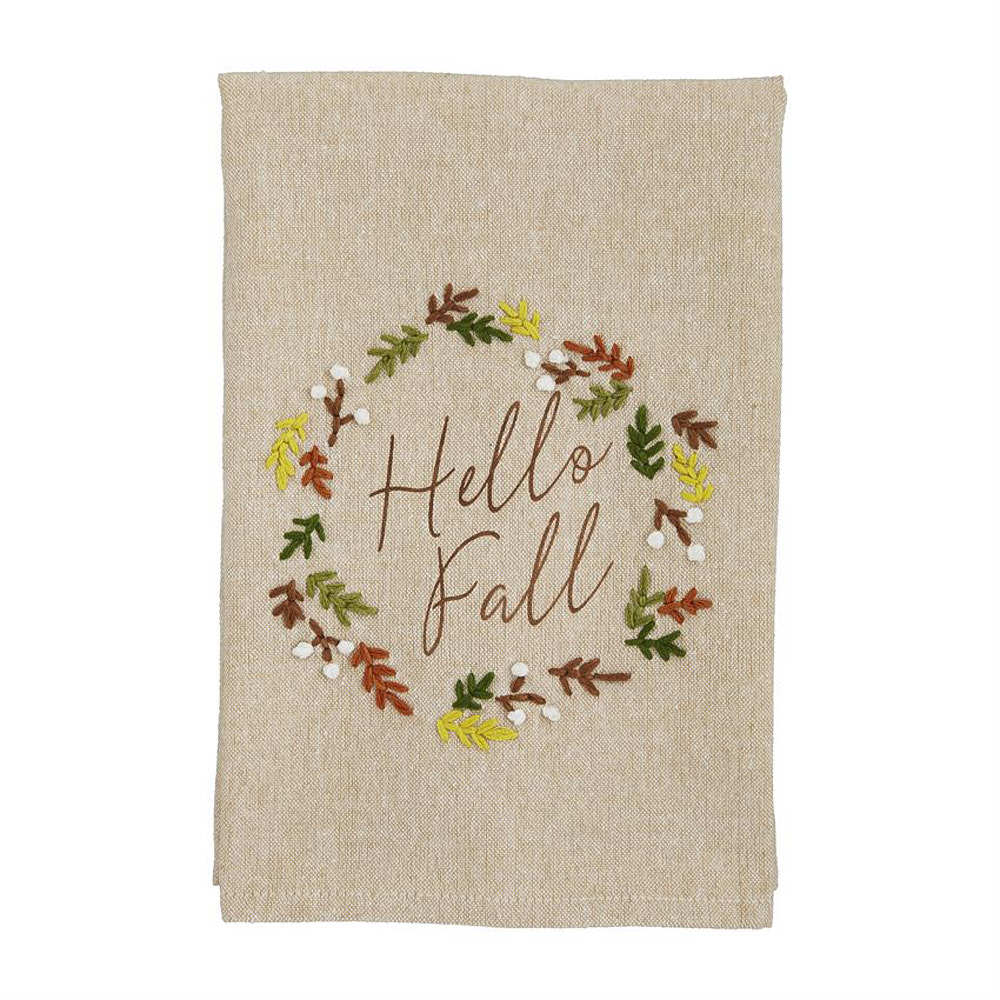 Hello Fall Tea Towel