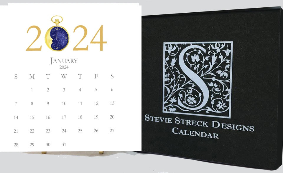 2024 Stevie Streck Calendar with Easel
