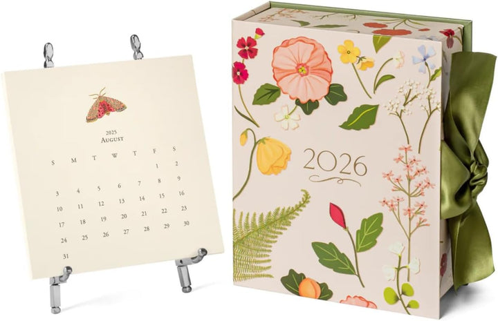 Karen Adams 2026 (12 Month) Calendar With Silver Easel