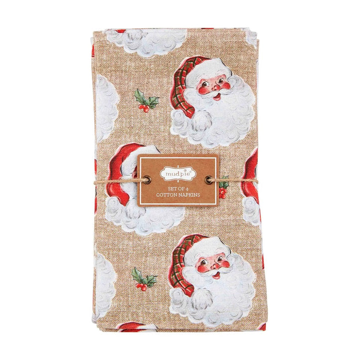 Printed Vintage Santa Napkins