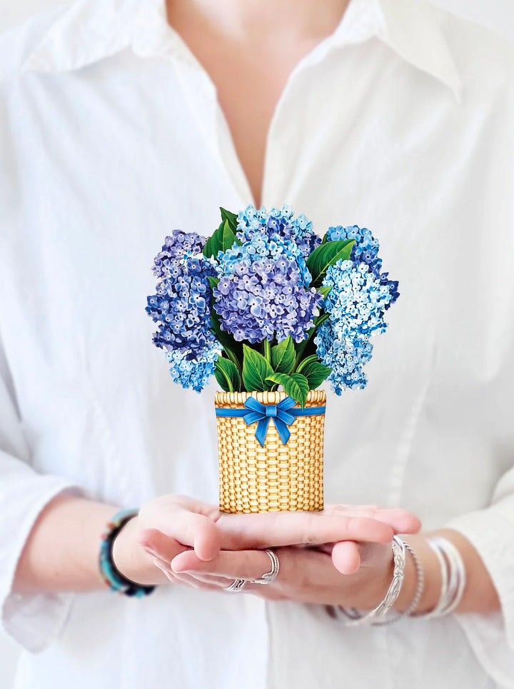 Paper Bouquet- Mini Nantucket Hydrangeas