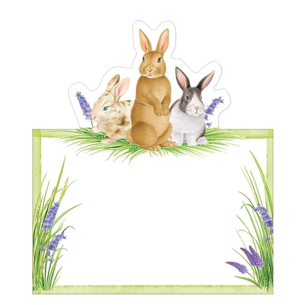 Bunnies and Daffodils Die-Cut Place Cards