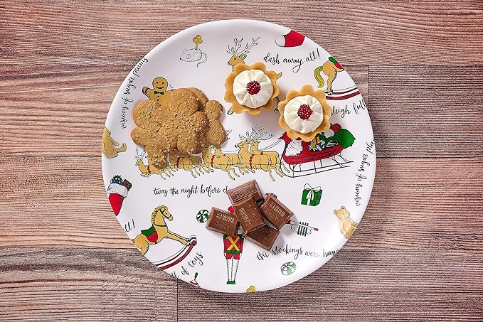 Night Before Christmas Melamine Plate - Thumbnail 4