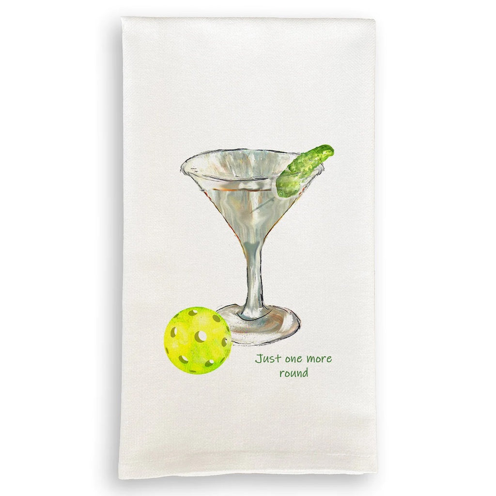 One More Round of Pickleball Dish Towel