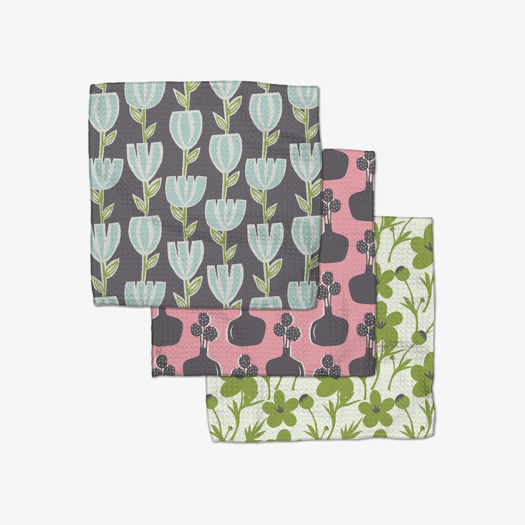 Spring Bouquet Dishcloth Set