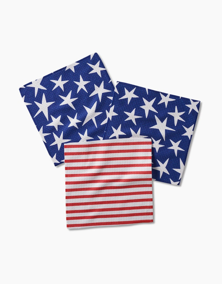 Stars and Stripes Dishcloth Set