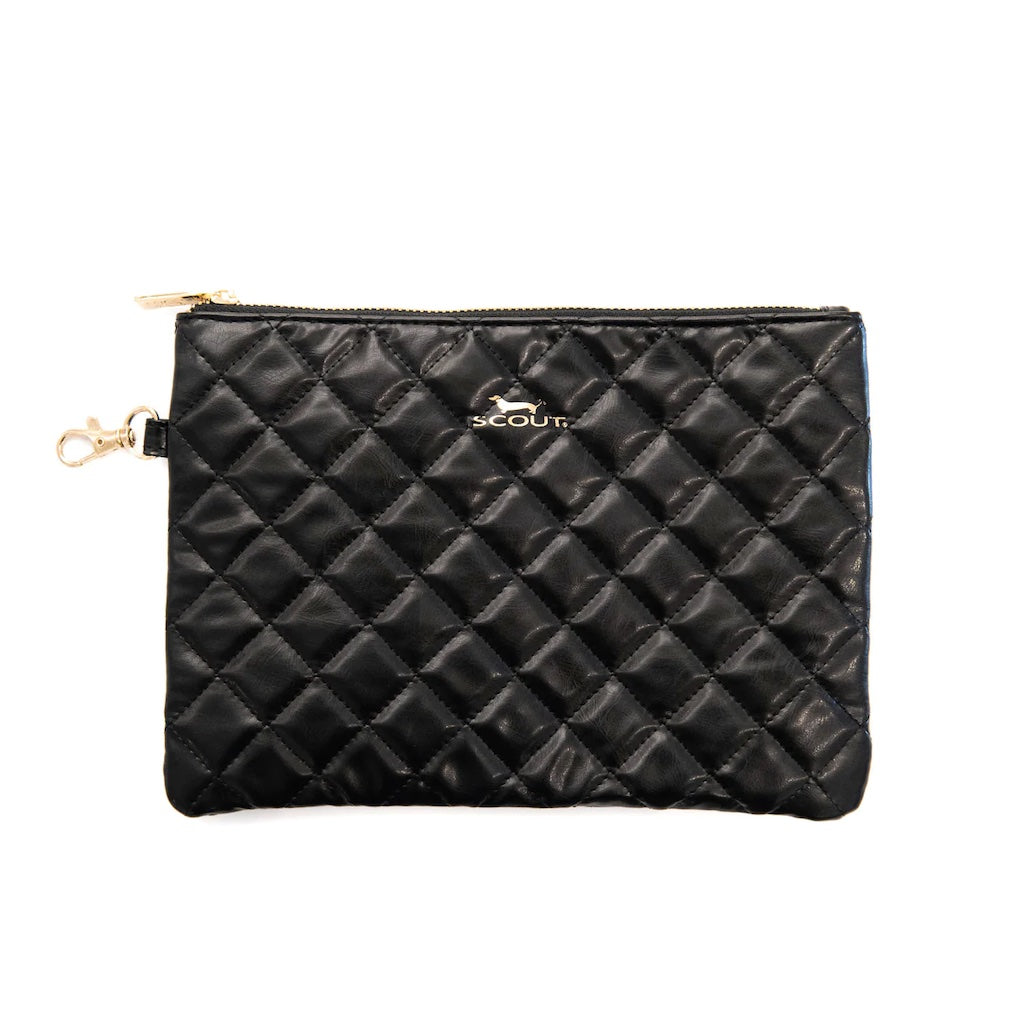 Pouch Perfect Midi Pouch in Quilted Black