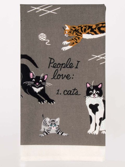 People I Love : Cats Dish Towels