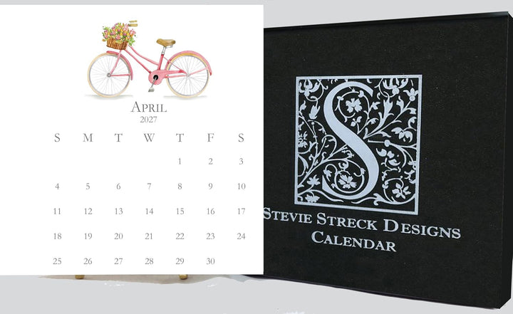 2027 Stevie Streck Calendar With Easel