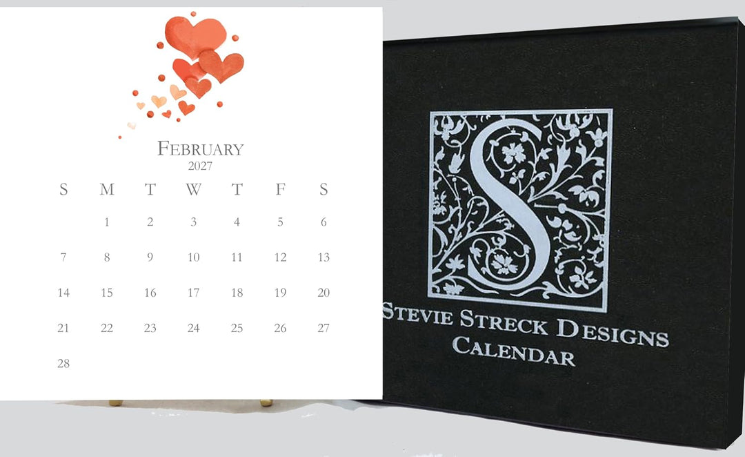 2027 Stevie Streck Calendar With Easel
