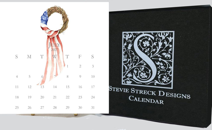 2027 Stevie Streck Calendar With Easel