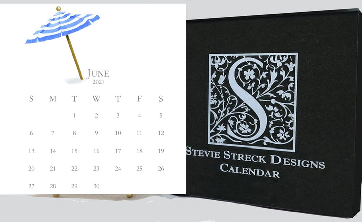 2027 Stevie Streck Calendar With Easel
