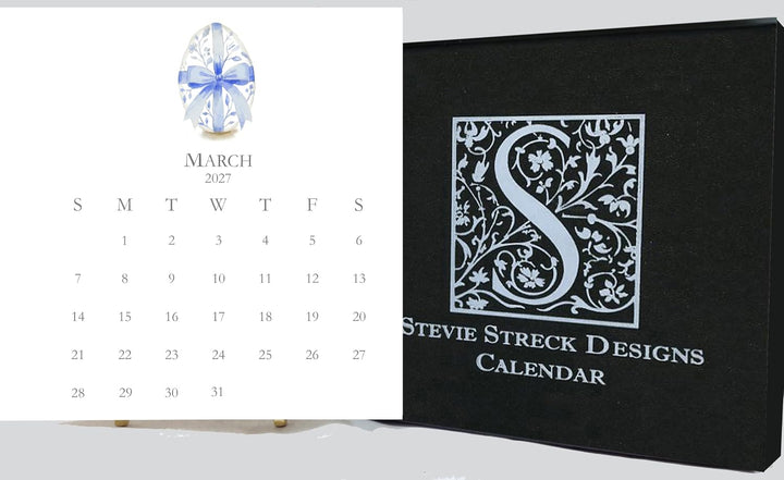 2027 Stevie Streck Calendar With Easel