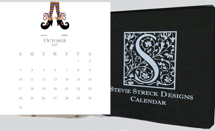 2027 Stevie Streck Calendar With Easel