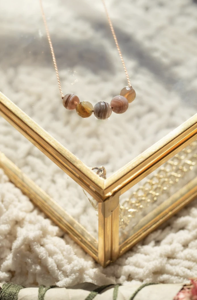 Change Botswana Agate Intention Necklace