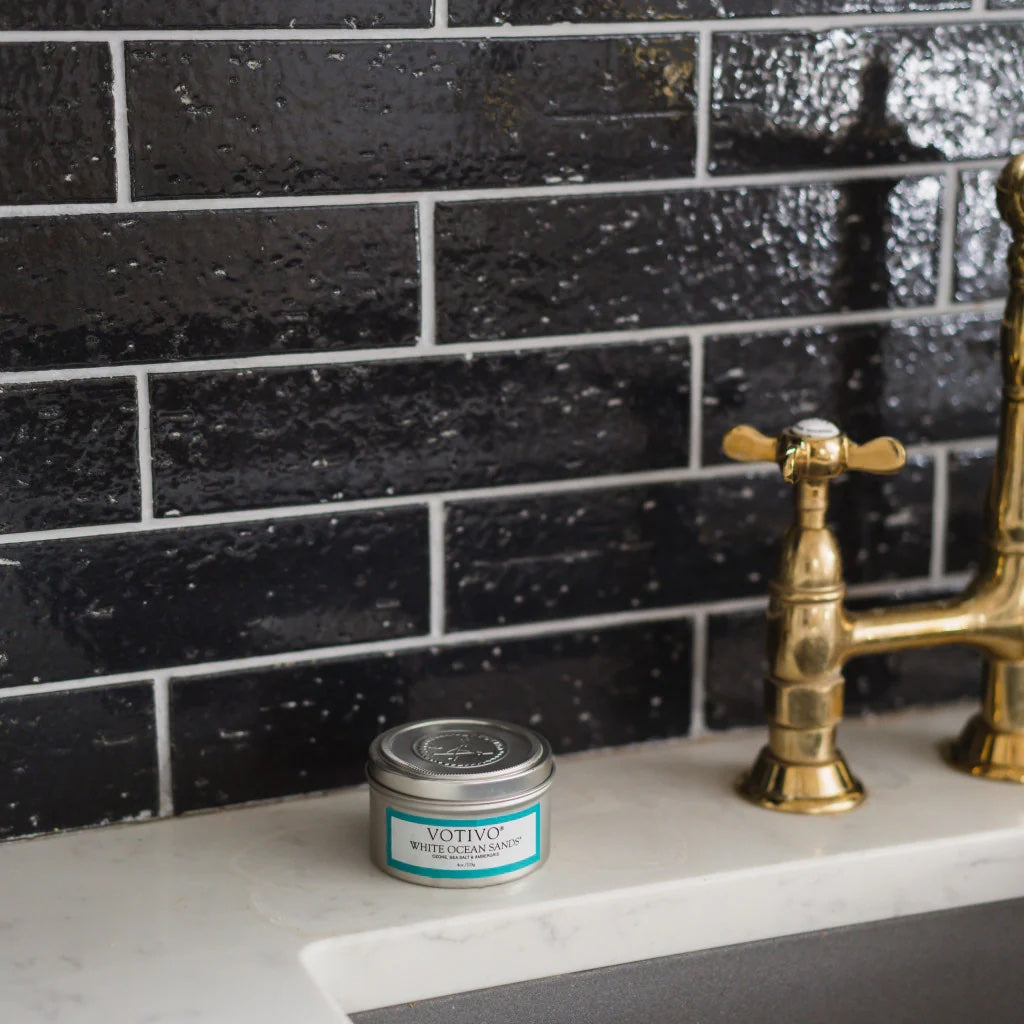 Votivo Travel Tin Candle - White Ocean Sands