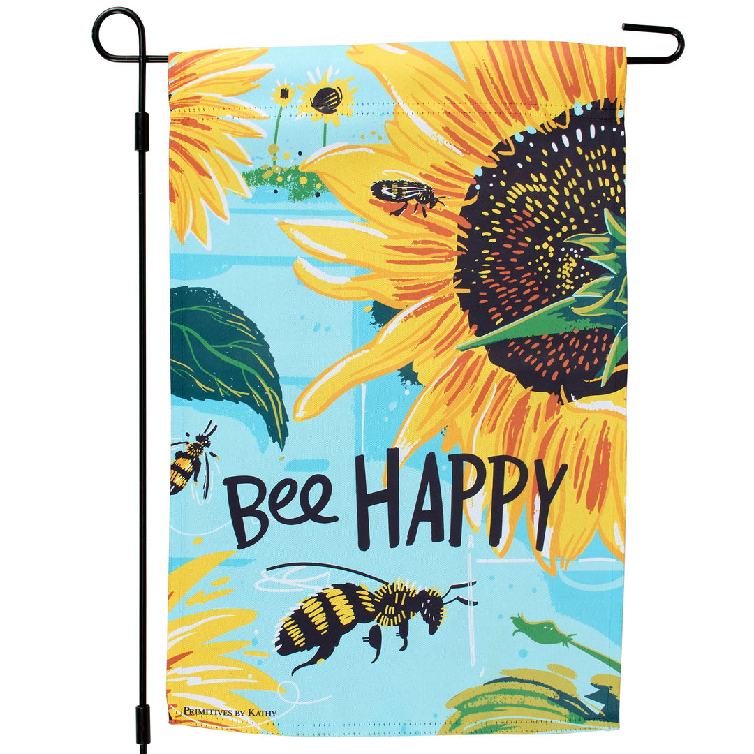 Bee Happy Garden Flag