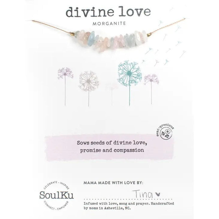 Divine Love Morganite Seed Necklace