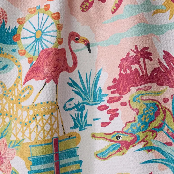 Greetings From Florida Tea Towel