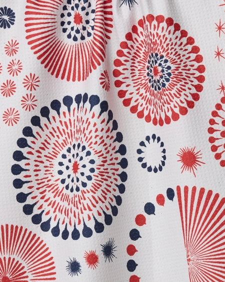 Freedom Sparks White Tea Towel