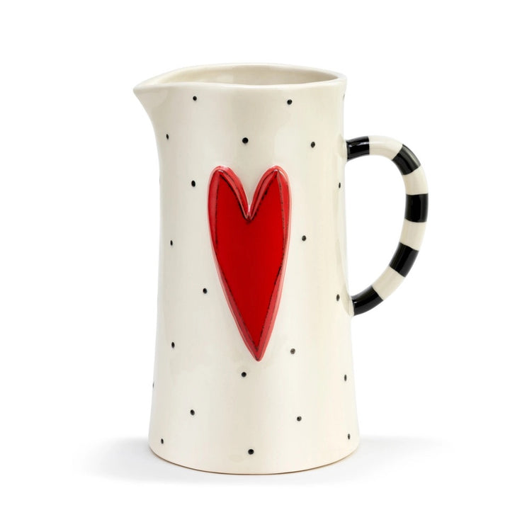 Red Heart Pitcher