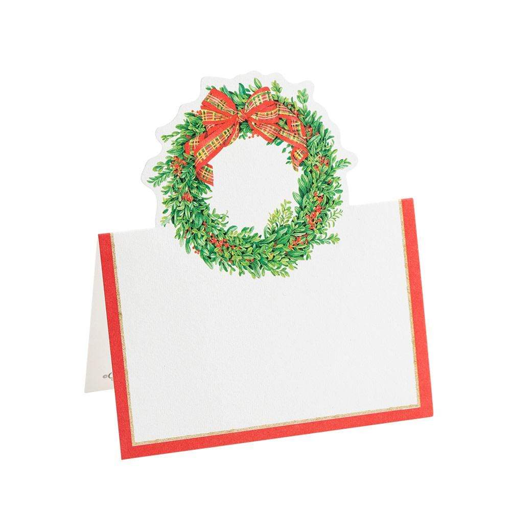 Holly and Berry Wreath Place Cards