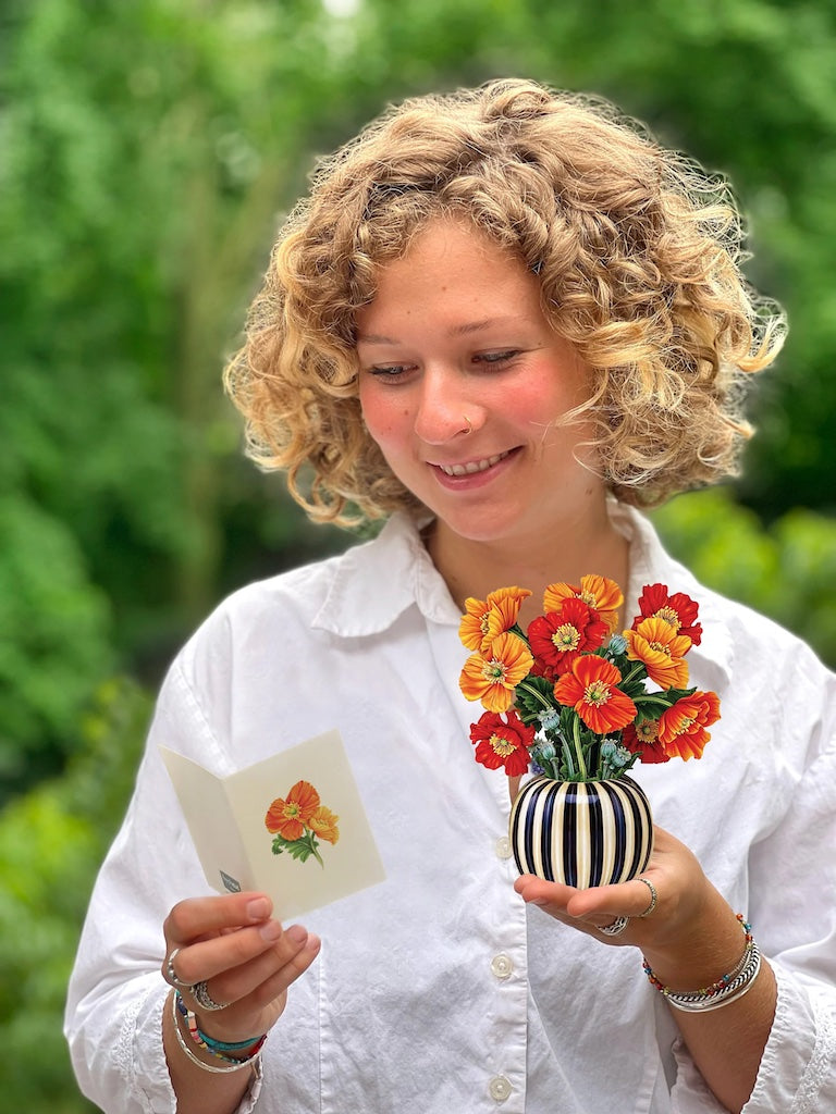 Paper Bouquet- Mini French Poppies