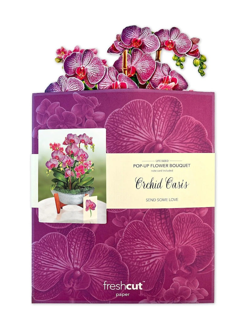 Paper Bouquet- Orchid Oasis