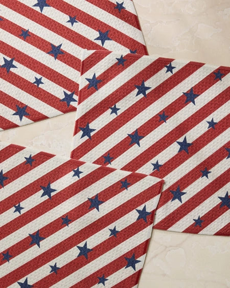 Patriotic Stripe Dishcloth Set
