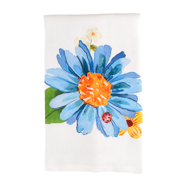 Blue Spring Flower Towel