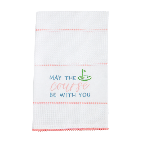 Mud Pie Golf Waffle Towel