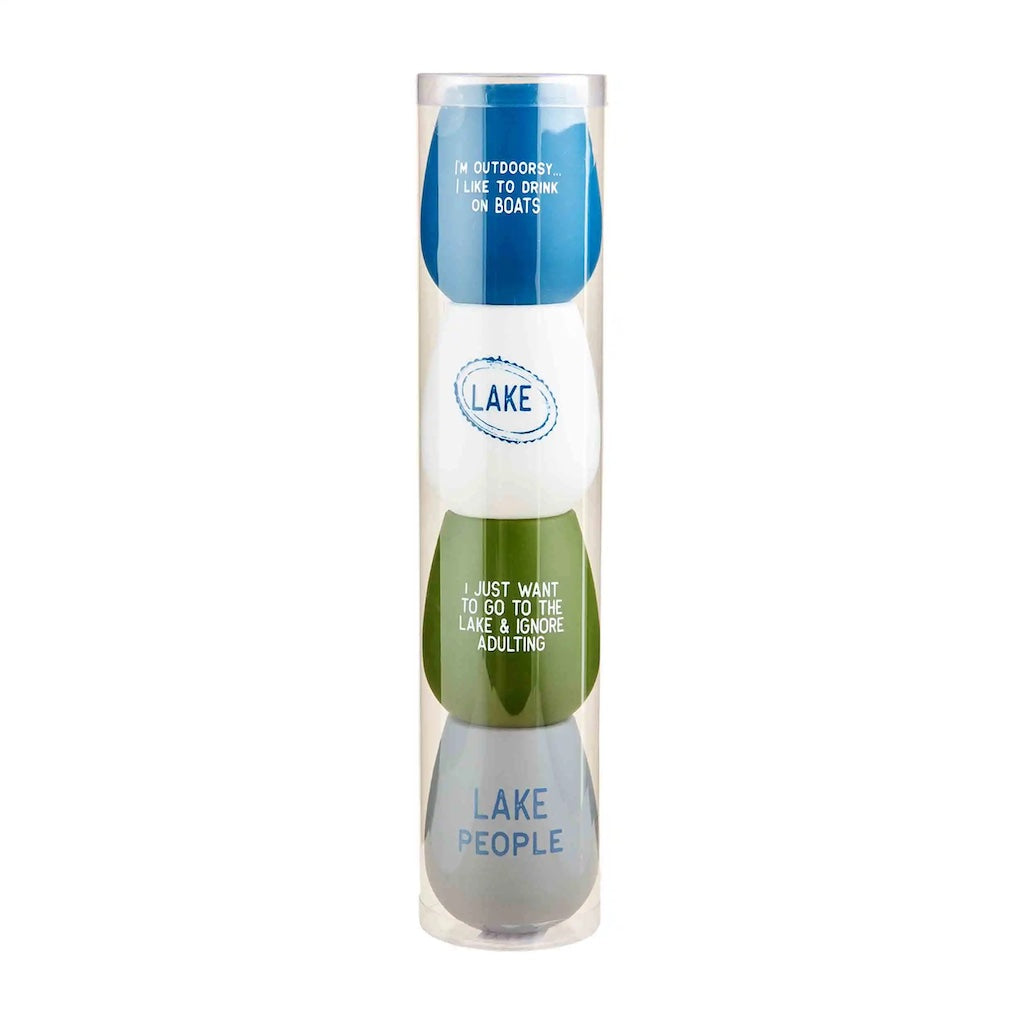 Oars Lake Wine Glass Set - Thumbnail 2