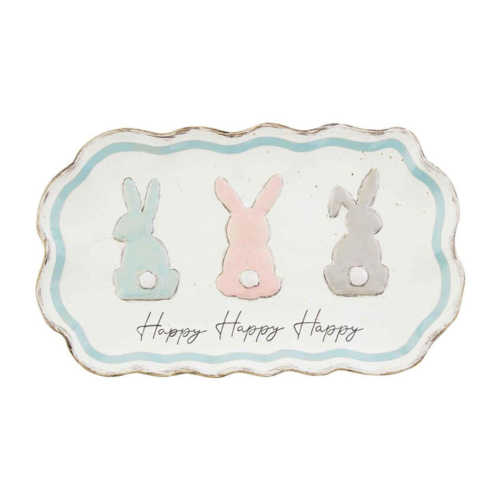 Bunny Trio Easter Platter