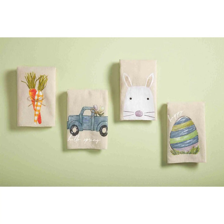 Easter Bunny Painted Hand Towel