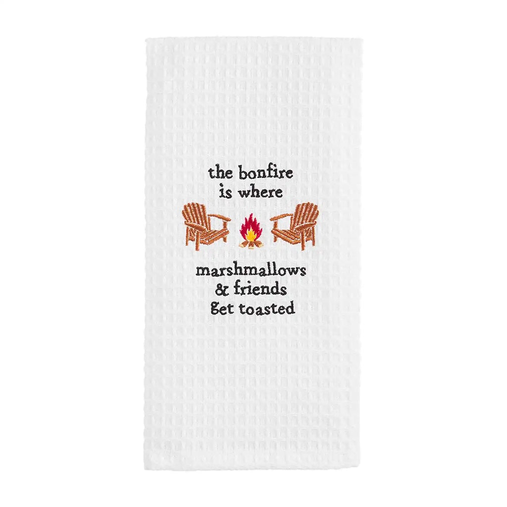 The Bonfire Waffle Weave Towel