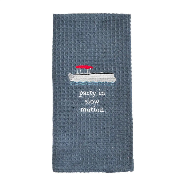 Party in Slow Motion Waffle Weave Towel