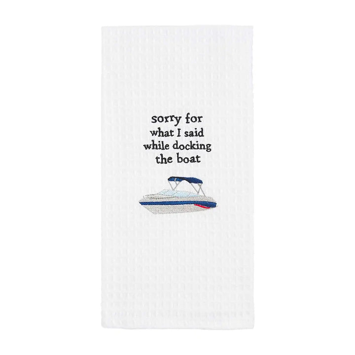 Sorry For What Waffle Weave Towel