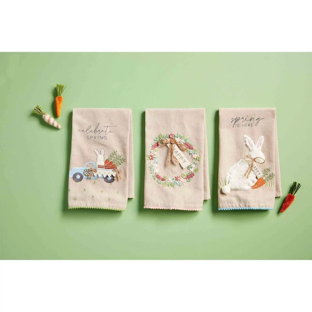 Spring Is Here Bunny Hand Towel - Thumbnail 2