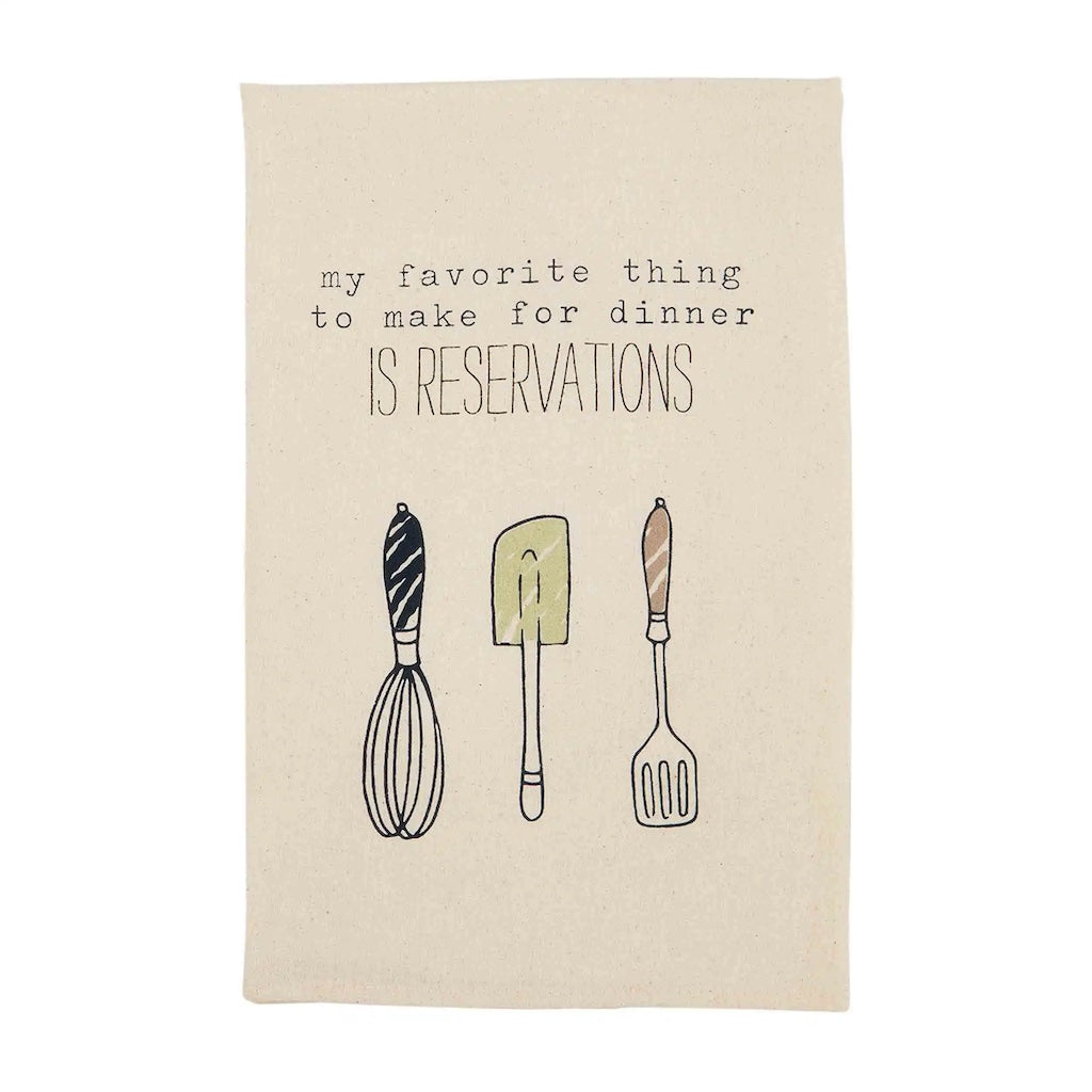 Reservations Kitchen Dish Towel