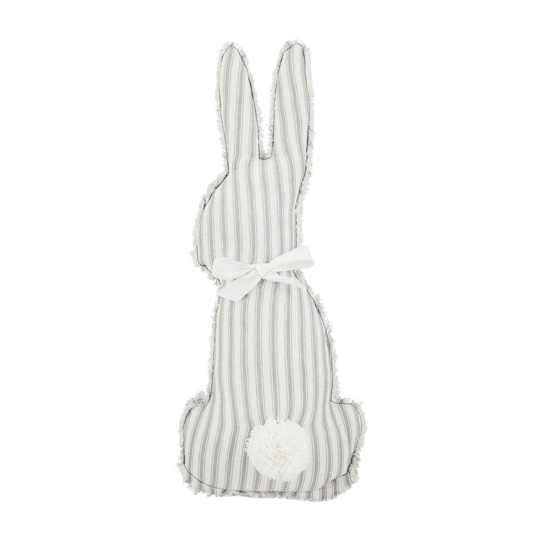 Striped Bunny Shaped Pillow