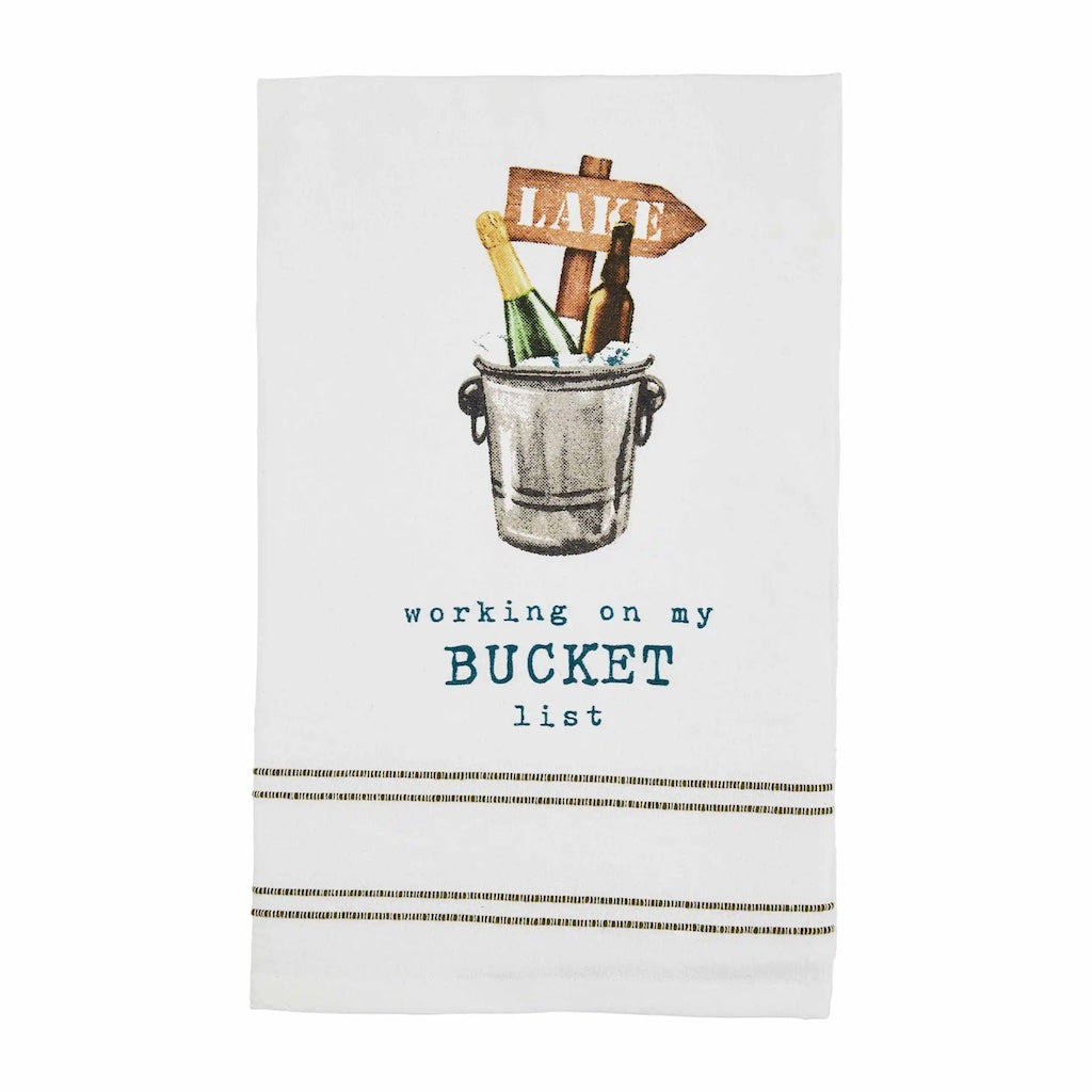 Bucket List Watercolor Hand Towel