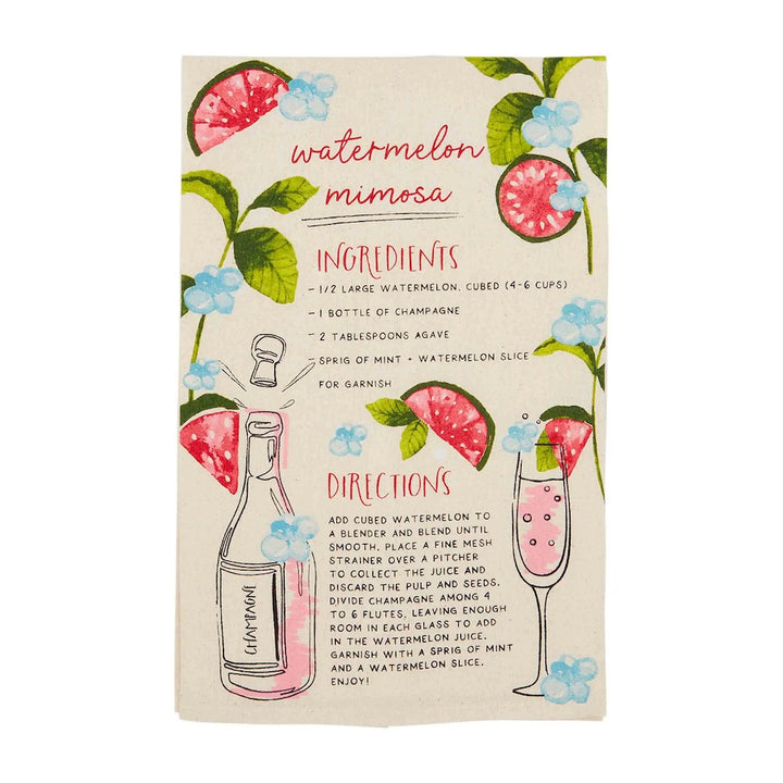 Watermelon Mimosa Recipe Towel