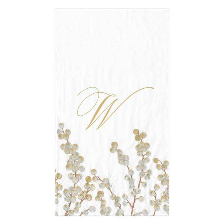 Berry Branches Initial Paper Guest Towel
