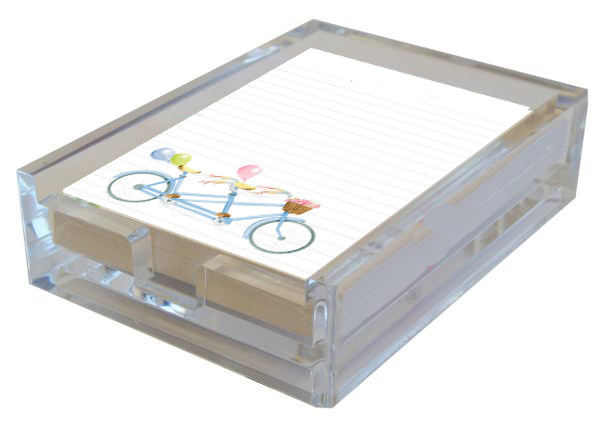 Bicycle Built For Two in Acrylic Boxed Lined Notes
