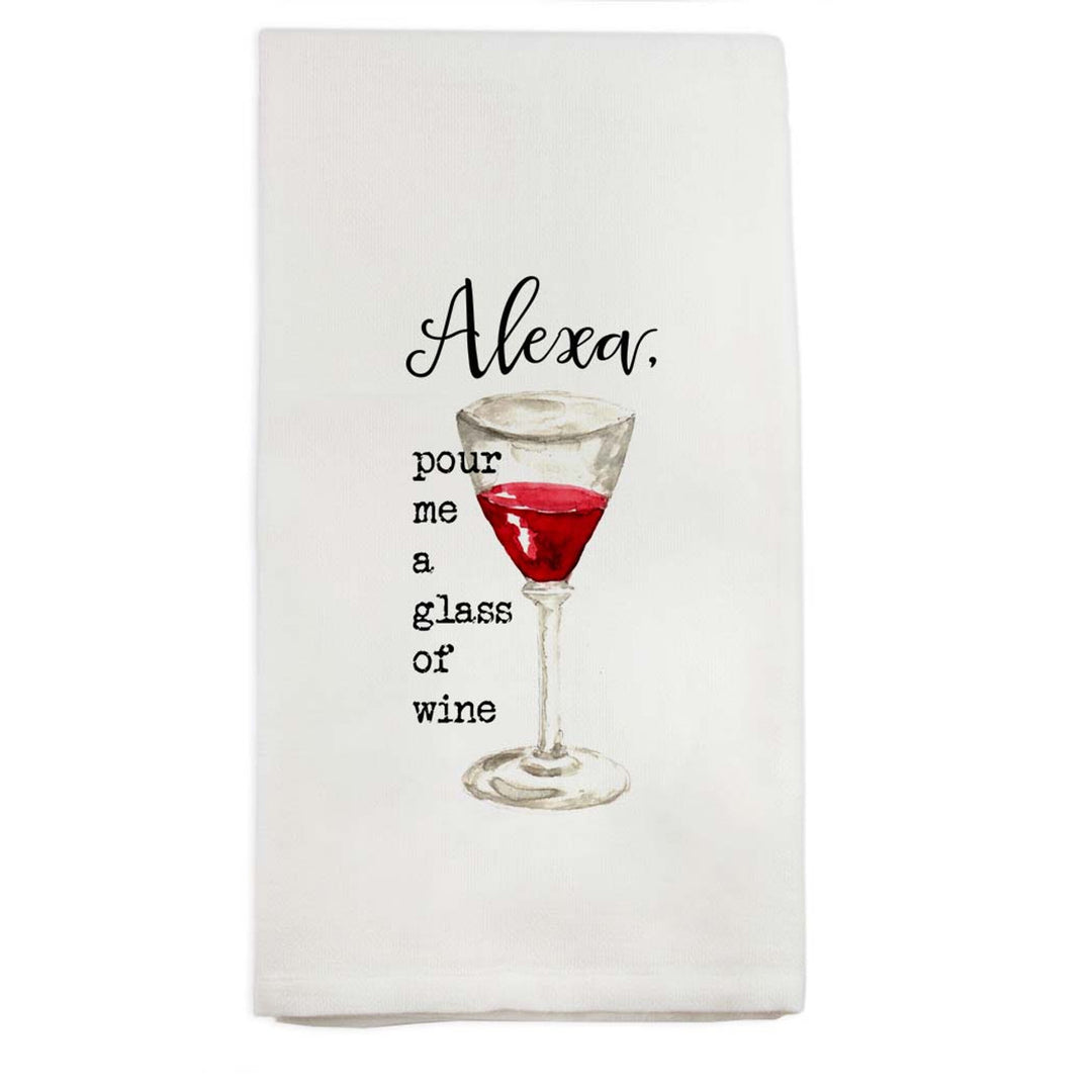Alexa Wine Glass Dish Towel