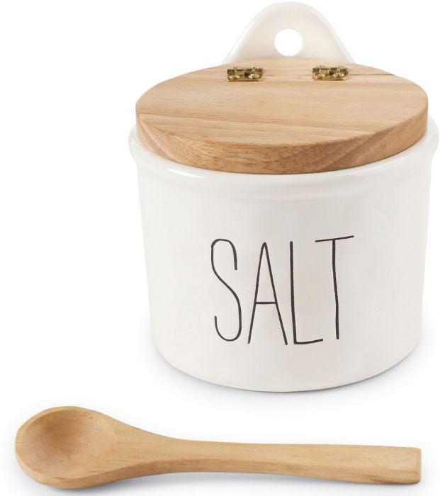 Bistro Salt Cellar and Spoon Set