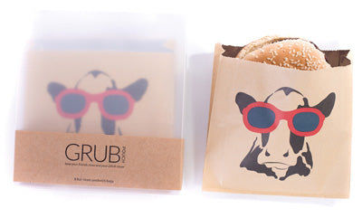 GRUB Pouches Cow with Sunglasses