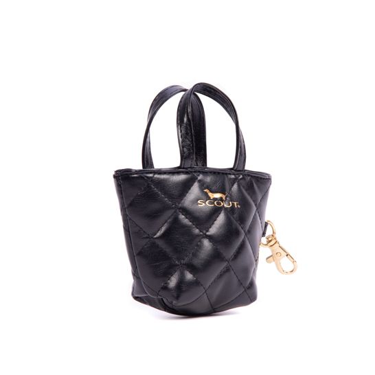 Quilted Black Pinky Tote