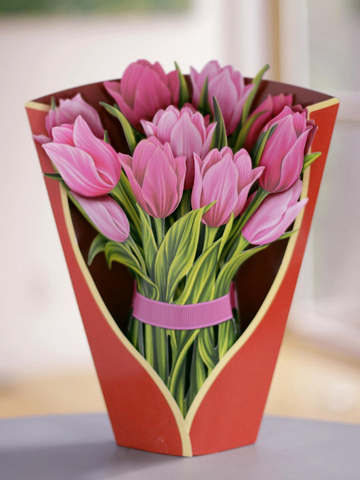 Paper Bouquet- Pink Tulips